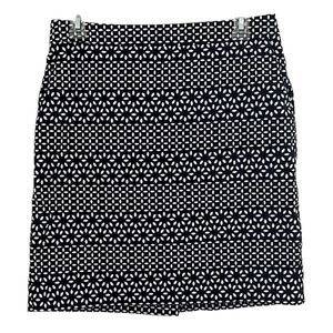 Brooks Brothers Red Fleece Collection Navy Blue and White Print Skirt